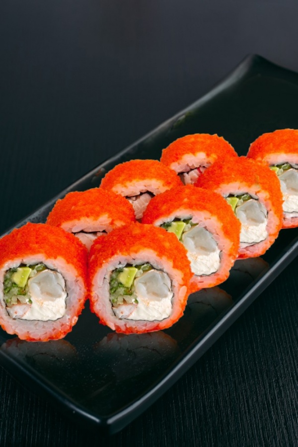 Rolo Califórnia com camarão